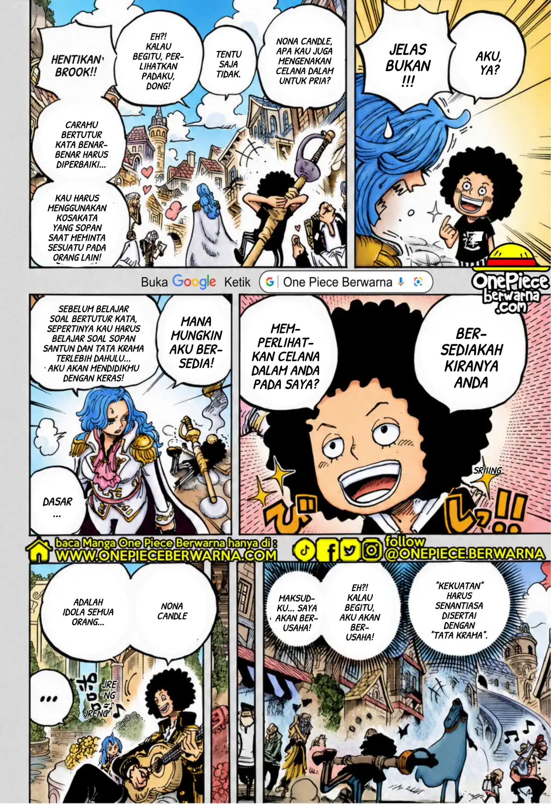 One Piece berwarna 1185 1186 1187 bahasa indonesia